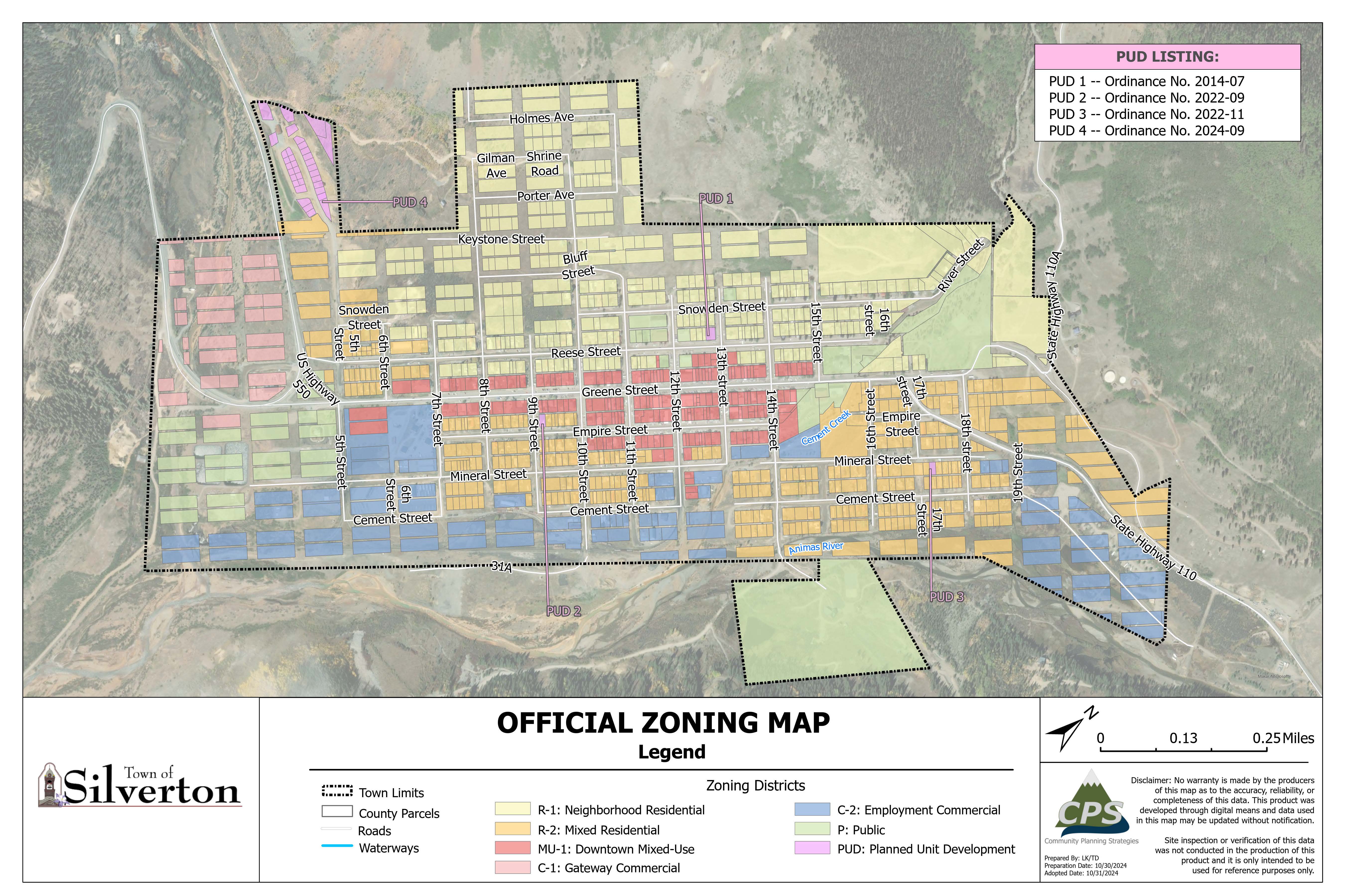Silverton Zoning Map